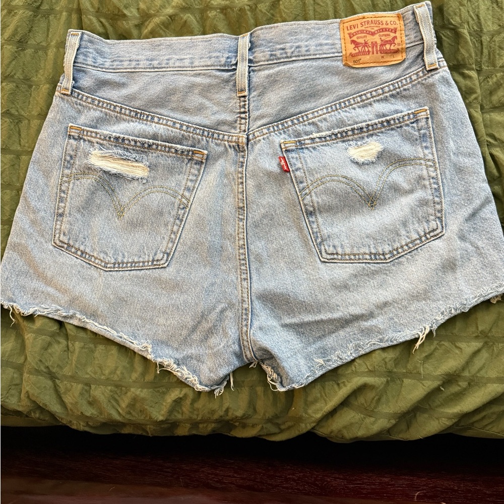Levi's High Waisted Jean Shorts